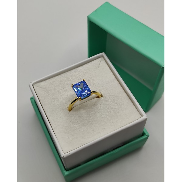 Aqua Zirconia Taşlı Baget...