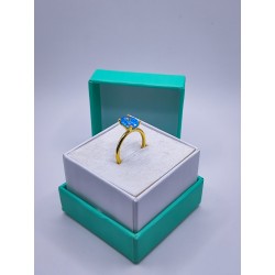 Aquamarine Zirconia Taşlı...