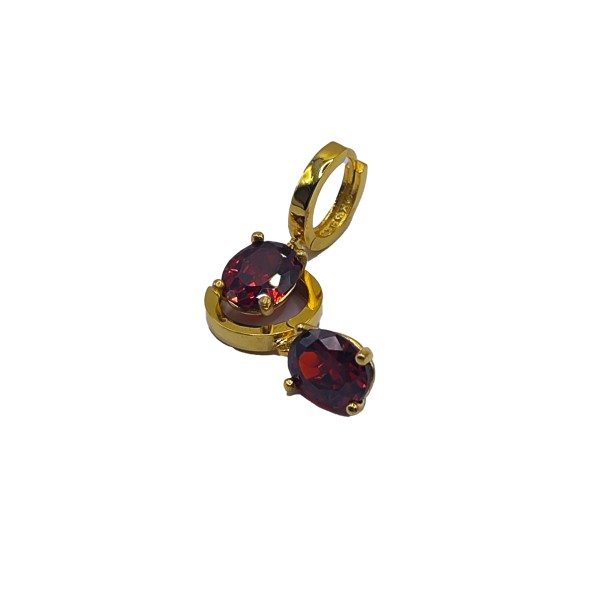 Garnet Zirconia Taşlı Oval...
