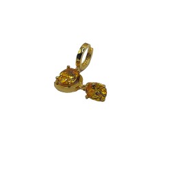 Sarı Zirconia Taşlı Oval...